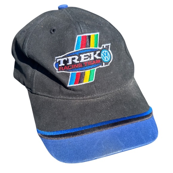 Trek Other - Trek Volkswagen Racing Team Hat Vintage Black Blue Cycling VW Dad Cap Strapback
